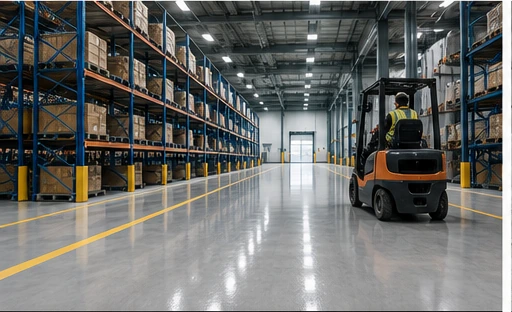 Warehouse and industrial floor coating systems