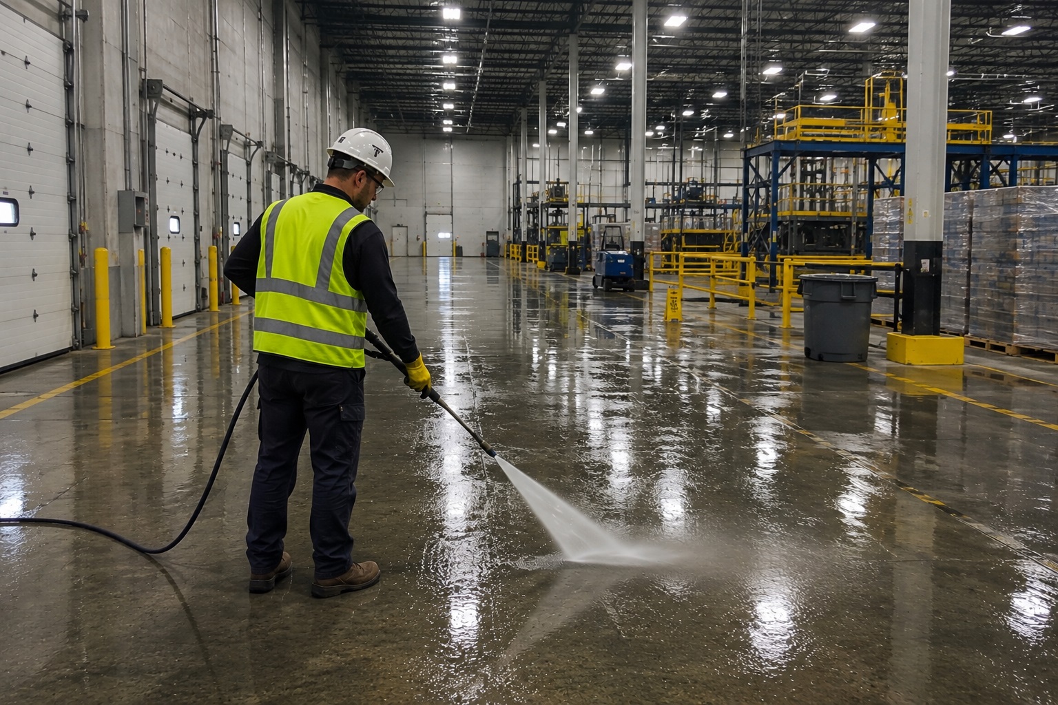 Commercial and industrial pressure washing