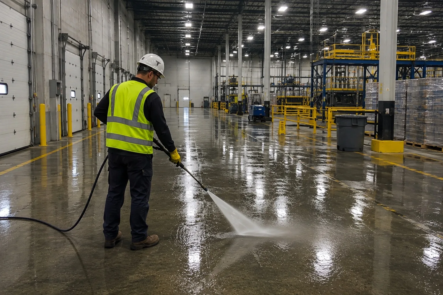 Commercial and industrial pressure washing