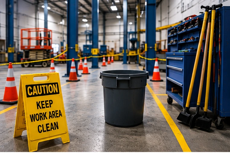Organized commercial and industrial work area